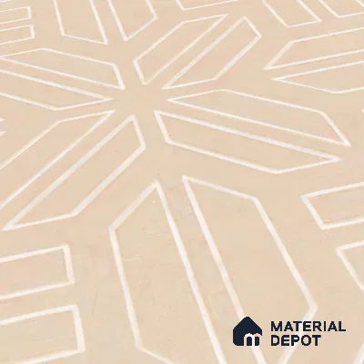 Moroccan Floor & Wall Tile TL 05089 Bauhaus Amber Glow 1 ft x 1 ft Ceramic Matte Finish - 9 mm | Suitable for Bathroom, Kitchen,  Balcony | Please Expect a Slight Variation of Pattern (Sample)