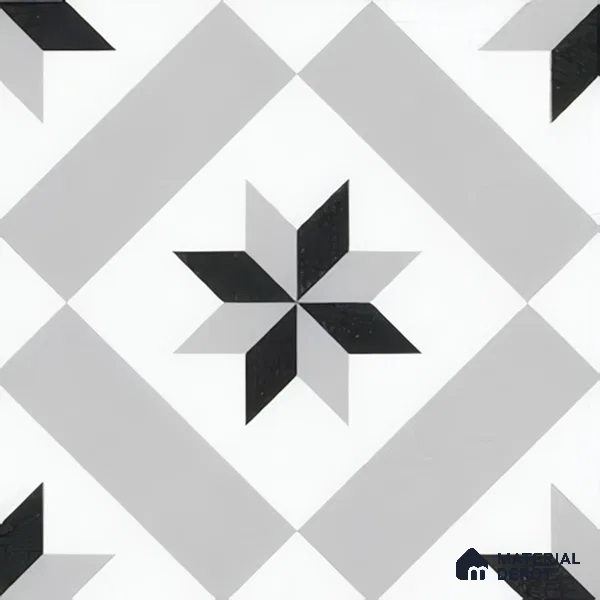 Moroccan Floor & Wall Tile TL 05044 Morissa Astral Kasbah 1 ft x 1 ft Ceramic Matte Finish - 7.5 mm | Suitable for Bathroom, Kitchen,  Balcony | Please Expect a Slight Variation of Pattern (Sample)