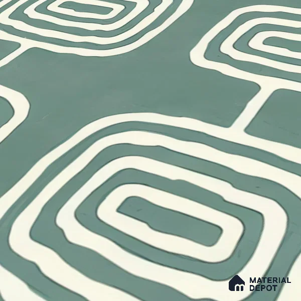 Moroccan Wall & Floor Tile TL 05082 B Bauhaus Emerald Green Box 1 ft x 1 ft Ceramic Matte Finish - 9 mm | Suitable for Bathroom, Kitchen & Balcony | Please Expect a Slight Variation of Pattern