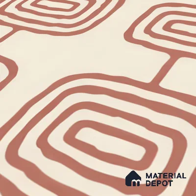 Moroccan Wall & Floor Tile TL 05082 Bauhaus Beige Box 1 ft x 1 ft Ceramic Matte Finish - 9 mm | Suitable for Bathroom, Kitchen & Balcony | Please Expect a Slight Variation of Pattern