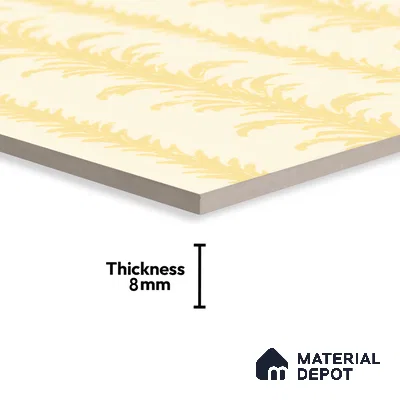 Moroccan Wall Tile TL 05065 Morissa Beige Tropical 1 ft x 1 ft Ceramic Matte Finish - 8 mm | Suitable for Bathroom, Kitchen & Balcony | Please Expect a Slight Variation of Pattern (Sample)