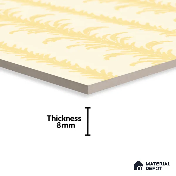 Moroccan Wall Tile TL 05065 Morissa Beige Tropical 1 ft x 1 ft Ceramic Matte Finish - 8 mm | Suitable for Bathroom, Kitchen & Balcony | Please Expect a Slight Variation of Pattern (Sample)