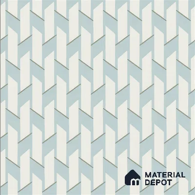 Moroccan Floor & Wall Tile TL 05064 Morissa Blue Abstract 1 ft x 1 ft Ceramic Matte Finish - 8 mm | Suitable for Bathroom, Kitchen,  Balcony | Please Expect a Slight Variation of Pattern (Sample)