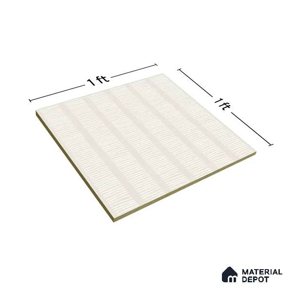 Moroccan Wall Tile TL 05066 Morissa Casablanca Stripes 1 ft x 1 ft Ceramic Matte Finish - 8 mm | Suitable for Bathroom, Kitchen & Balcony | Please Expect a Slight Variation of Pattern (Sample)