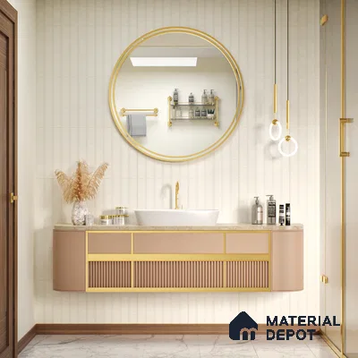 Moroccan Wall Tile TL 05066 Morissa Casablanca Stripes 1 ft x 1 ft Ceramic Matte Finish - 8 mm | Suitable for Bathroom, Kitchen & Balcony | Please Expect a Slight Variation of Pattern (Sample)