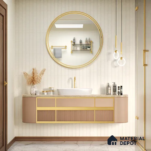 Moroccan Wall Tile TL 05066 Morissa Casablanca Stripes 1 ft x 1 ft Ceramic Matte Finish - 8 mm | Suitable for Bathroom, Kitchen, Balcony | Please Expect a Slight Variation of Pattern