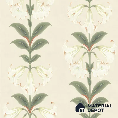 Floral Wall Tile TL 05073 Morissa Cream Tropical 1 ft x 1 ft Ceramic Matte Finish - 8 mm | Suitable for Bathroom, Kitchen & Balcony | Please Expect a Slight Variation of Pattern