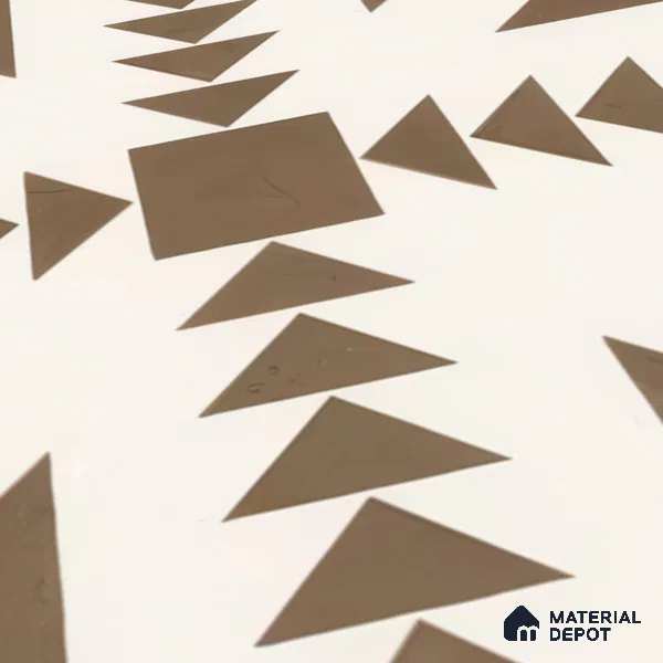 Moroccan Floor & Wall Tile TL 05048 Morissa Geometric Beige 1 ft x 1 ft Ceramic Matte Finish - 7.5 mm | Suitable for Bathroom, Kitchen, Balcony (Sample)