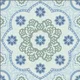 Moroccan Floor & Wall Tile TL 05062 B Morissa Ink Blue Floral 1 ft x 1 ft Ceramic Matte Finish - 8 mm | Suitable for Bathroom, Kitchen,ÃÂÃÂÃÂÃÂ Balcony | Image 1