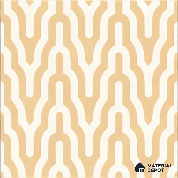 Moroccan Floor & Wall Tile TL 05087 B Bauhaus Ivory Sunset 1 ft x 1 ft Ceramic Matte Finish - 9 mm | Suitable for Bathroom, Kitchen,  Balcony | Please Expect a Slight Variation of Pattern