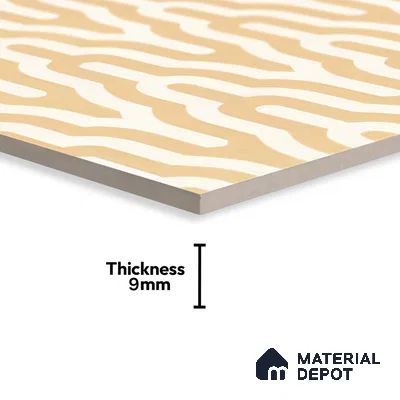 Moroccan Floor & Wall Tile TL 05087 B Bauhaus Ivory Sunset 1 ft x 1 ft Ceramic Matte Finish - 9 mm | Suitable for Bathroom, Kitchen,  Balcony | Please Expect a Slight Variation of Pattern