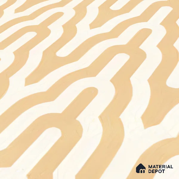 Moroccan Floor & Wall Tile TL 05087 B Bauhaus Ivory Sunset 1 ft x 1 ft Ceramic Matte Finish - 9 mm | Suitable for Bathroom, Kitchen,  Balcony | Please Expect a Slight Variation of Pattern