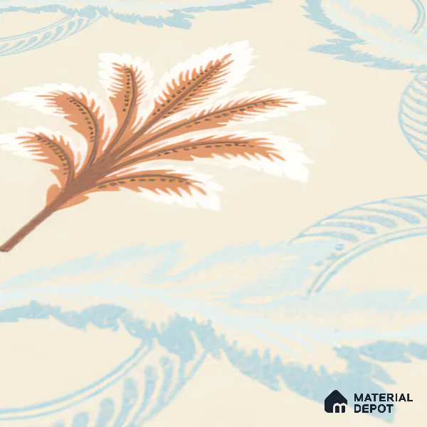 Floral Wall Tile TL 05074 Morissa Marrakech Feather 1 ft x 1 ft Ceramic Matte Finish - 8 mm | Suitable for Bathroom, Kitchen & Balcony | Please Expect a Slight Variation of Pattern (Sample)