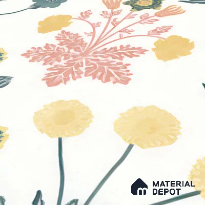 Floral Wall Tile TL 05088 Morissa Mint Frost 1 ft x 1 ft Ceramic Matte Finish - 9 mm | Suitable for Bathroom, Kitchen & Balcony | Please Expect a Slight Variation of Pattern (Sample)
