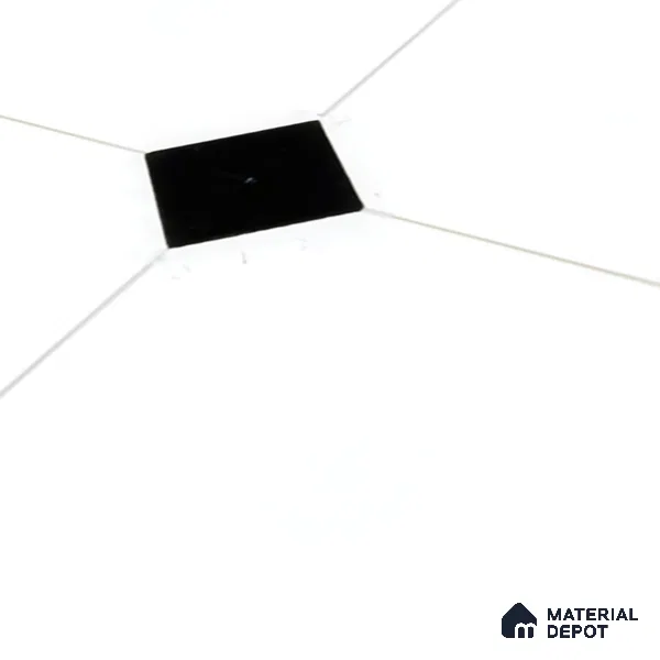 Moroccan Floor & Wall Tile TL 05052 Morissa Pentagon Monochrome Centre 1 ft x 1 ft Ceramic Matte Finish - 7.5 mm | Suitable for Bathroom, Kitchen,  Balcony | Please Expect a Slight Variation of Pattern