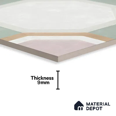 Moroccan Floor & Wall Tile TL 05095 Morissa Sage Green 1 ft x 1 ft Ceramic Matte Finish - 9 mm | Suitable for Bathroom, Kitchen,  Balcony | Please Expect a Slight Variation of Pattern