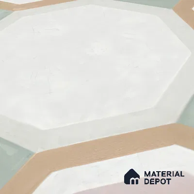 Moroccan Floor & Wall Tile TL 05095 Morissa Sage Green 1 ft x 1 ft Ceramic Matte Finish - 9 mm | Suitable for Bathroom, Kitchen,  Balcony | Please Expect a Slight Variation of Pattern