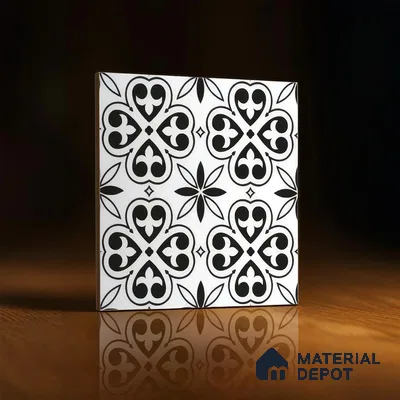 Moroccan Tile TL 05180 Zellige Medina Eclipse Multi Colour 1 ft x 1 ft Vitrified Matte Finish - 9 mm | Suitable for Kitchen, Bathroom, Balcony Floor & Wall | Please Expect a Slight Variation of Pattern (Sample)