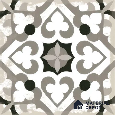 Moroccan Tile TL 04796 Zellige Oregon Grey Multi Colour 1 ft x 1 ft Vitrified Matte Finish - 11 mm | Suitable for Kitchen, Bathroom, Balcony Floor & Wall | Please Expect a Slight Variation of Pattern (Sample)