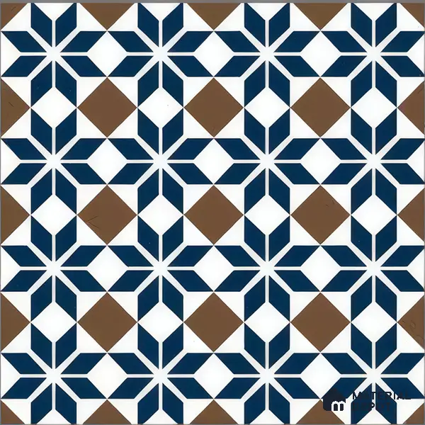 Moroccan Tile TL 05178 B Zellige Monochrome Blue Multi Colour 1 ft x 1 ft Vitrified Matte Finish - 9 mm | Suitable for Kitchen, Bathroom, Balcony Floor & Wall | Please Expect a Slight Variation of Pattern