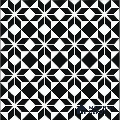 Moroccan Tile TL 05178 Zellige Monochrome Black Multi Colour 1 ft x 1 ft Vitrified Matte Finish - 9 mm | Suitable for Kitchen, Bathroom, Balcony Floor & Wall | Please Expect a Slight Variation of Pattern (Sample)