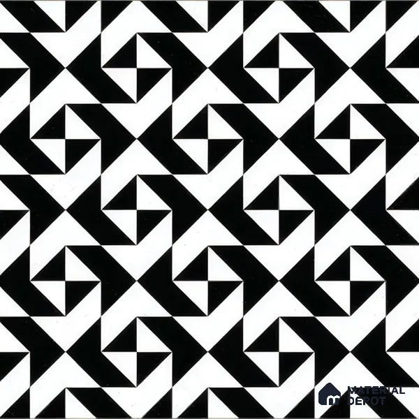 Moroccan Tile TL 05200 Zellige Starry Medina Multi Colour 1 ft x 1 ft Vitrified Matte Finish - 9 mm | Suitable for Kitchen, Bathroom, Balcony Floor & Wall | Please Expect a Slight Variation of Pattern (Sample)