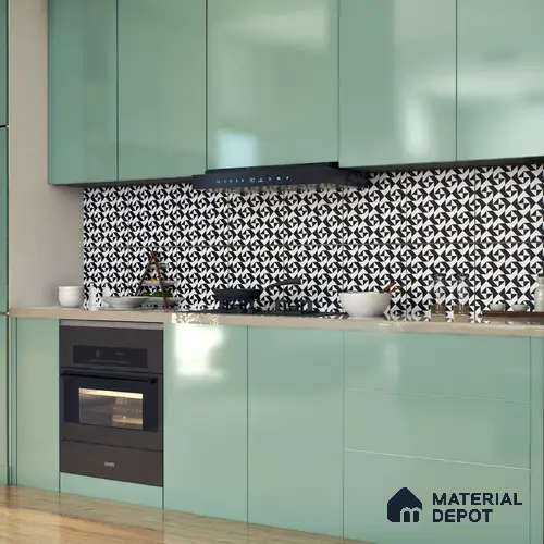 Moroccan Tile TL 05200 Zellige Starry Medina Multi Colour 1 ft x 1 ft Vitrified Matte Finish - 9 mm | Suitable for Kitchen, Bathroom, Balcony Floor & Wall | Please Expect a Slight Variation of Pattern