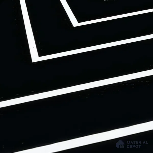 Moroccan Wall & Floor Tile TL 05203 Zellige Noir Wave Lines Multi Colour 1 ft x 1 ft Porcelain Matte Finish - 9 mm | Suitable for Kitchen, Bathroom, Balcony | Please Expect a Slight Variation of Pattern