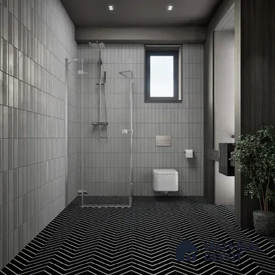 Moroccan Wall & Floor Tile TL 05203 Zellige Noir Wave Lines Multi Colour 1 ft x 1 ft Porcelain Matte Finish - 9 mm | Suitable for Kitchen, Bathroom, Balcony | Please Expect a Slight Variation of Pattern