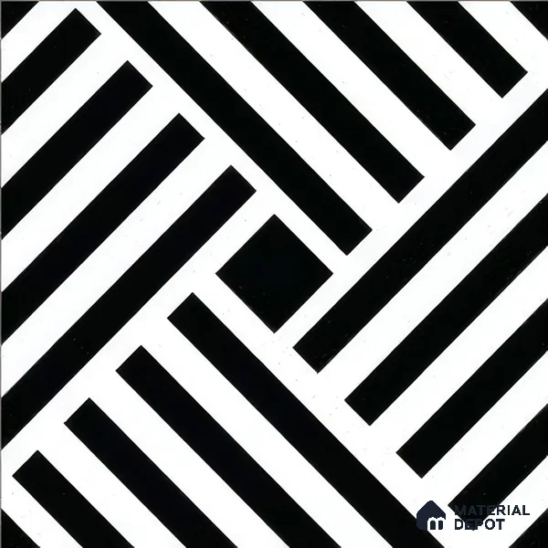 Moroccan Tile TL 05207 Zellige Pixel Black Multi Colour 1 ft x 1 ft Vitrified Matte Finish - 9 mm | Suitable for Kitchen, Bathroom, Balcony Floor & Wall | Please Expect a Slight Variation of Pattern (Sample)