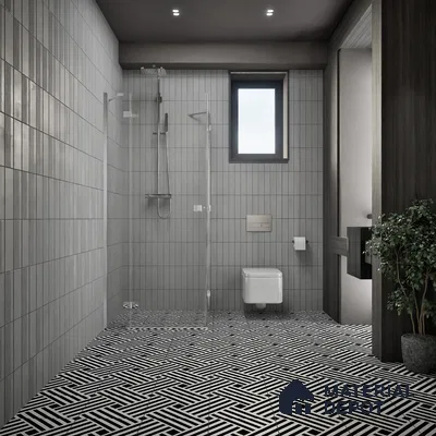 Moroccan Tile TL 05207 Zellige Pixel Black Multi Colour 1 ft x 1 ft Vitrified Matte Finish - 9 mm | Suitable for Kitchen, Bathroom, Balcony Floor & Wall | Please Expect a Slight Variation of Pattern (Sample)