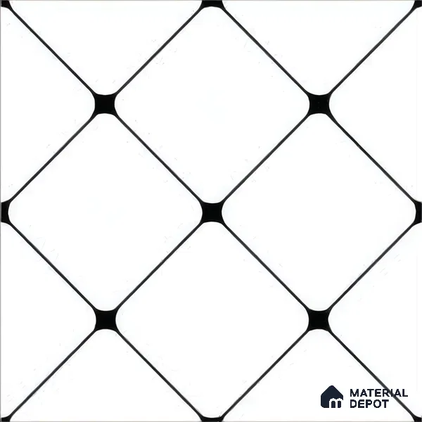Moroccan Tile TL 05210 Zellige Weaved Web Multi Colour 1 ft x 1 ft Vitrified Matte Finish - 9 mm | Suitable for Kitchen, Bathroom, Balcony Floor & Wall | Please Expect a Slight Variation of Pattern (Sample)