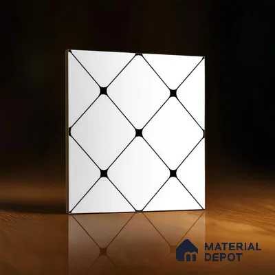 Moroccan Tile TL 05210 Zellige Weaved Web Multi Colour 1 ft x 1 ft Vitrified Matte Finish - 9 mm | Suitable for Kitchen, Bathroom, Balcony Floor & Wall | Please Expect a Slight Variation of Pattern (Sample)