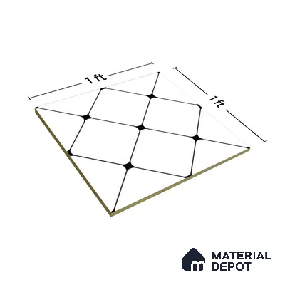 Moroccan Tile TL 05210 Zellige Weaved Web Multi Colour 1 ft x 1 ft Vitrified Matte Finish - 9 mm | Suitable for Kitchen, Bathroom, Balcony Floor & Wall | Please Expect a Slight Variation of Pattern (Sample)