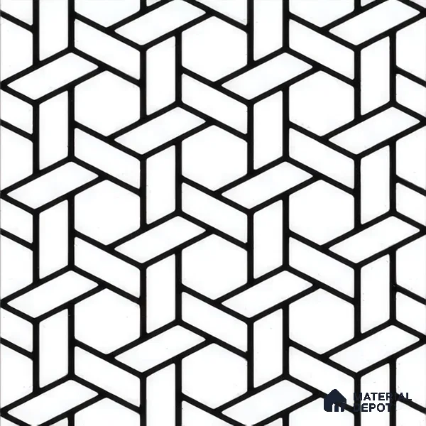 Moroccan Tile TL 05211 Zellige Penrose Passion Multi Colour 1 ft x 1 ft Vitrified Matte Finish - 9 mm | Suitable for Kitchen, Bathroom, Balcony Floor & Wall | Please Expect a Slight Variation of Pattern (Sample)