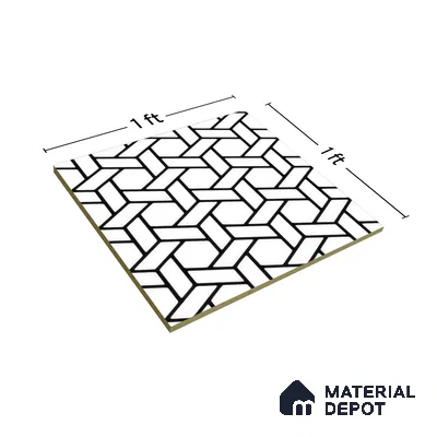 Moroccan Tile TL 05211 Zellige Penrose Passion Multi Colour 1 ft x 1 ft Vitrified Matte Finish - 9 mm | Suitable for Kitchen, Bathroom, Balcony Floor & Wall | Please Expect a Slight Variation of Pattern (Sample)