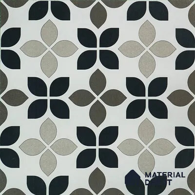 Moroccan Tile TL 05219 B Zellige Monochrome Blossom Multi Colour 1 ft x 1 ft Vitrified Matte Finish - 9 mm | Suitable for Kitchen, Bathroom, Balcony Floor & Wall | Please Expect a Slight Variation of Pattern (Sample)