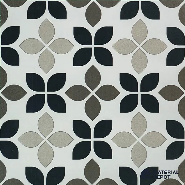 Moroccan Tile TL 05219 B Zellige Monochrome Blossom Multi Colour 1 ft x 1 ft Vitrified Matte Finish - 9 mm | Suitable for Kitchen, Bathroom, Balcony Floor & Wall | Please Expect a Slight Variation of Pattern (Sample)
