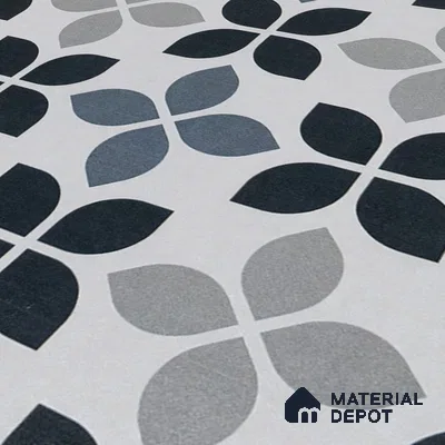 Moroccan Tile TL 05219 Zellige Midnight Blossom Multi Colour 1 ft x 1 ft Vitrified Matte Finish - 9 mm | Suitable for Kitchen, Bathroom, Balcony Floor & Wall | Please Expect a Slight Variation of Pattern (Sample)