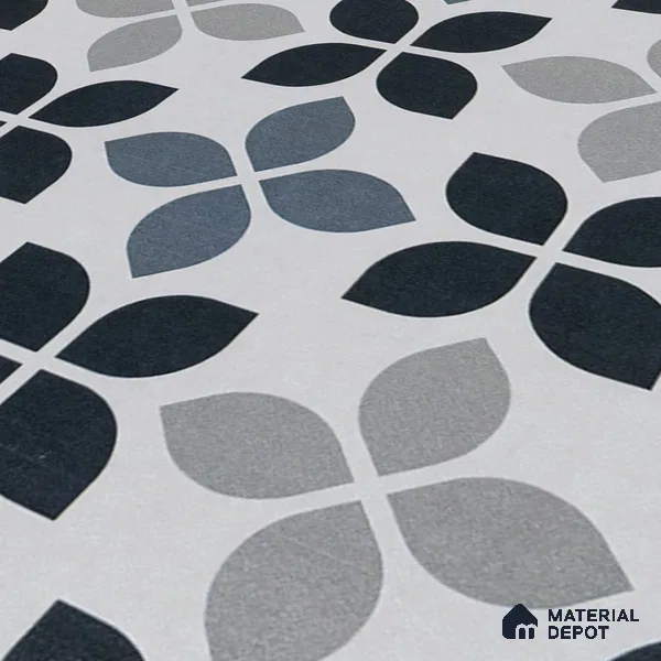 Moroccan Tile TL 05219 Zellige Midnight Blossom Multi Colour 1 ft x 1 ft Vitrified Matte Finish - 9 mm | Suitable for Kitchen, Bathroom, Balcony Floor & Wall | Please Expect a Slight Variation of Pattern (Sample)