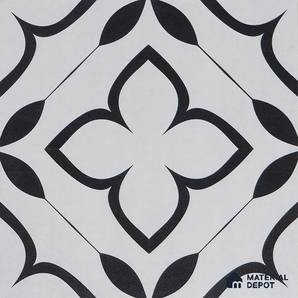 Moroccan Tile TL 05220 Zellige Eclipse Petals Multi Colour 1 ft x 1 ft Vitrified Matte Finish - 9 mm | Suitable for Kitchen, Bathroom, Balcony Floor & Wall | Please Expect a Slight Variation of Pattern (Sample)