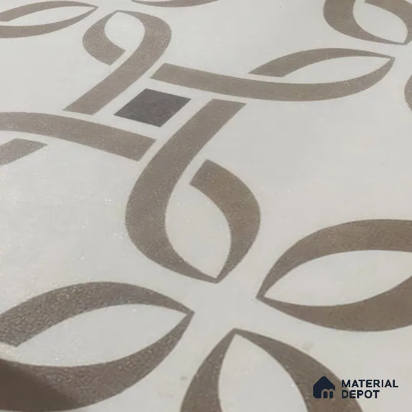 Moroccan Wall & Floor Tile TL 05286 Zellige Noir Brown Square Multi Colour 1 ft x 1 ft Porcelain Matte Finish - 9 mm | Suitable for Kitchen, Bathroom, Balcony | Please Expect a Slight Variation of Pattern