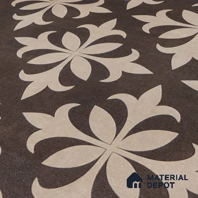 Moroccan Wall & Floor Tile TL 05222 Zellige Choco Beige Petals Brown 1 ft x 1 ft Vitrified Matte Finish - 9 mm | Suitable for Kitchen, Bathroom, Balcony | Please Expect a Slight Variation of Pattern