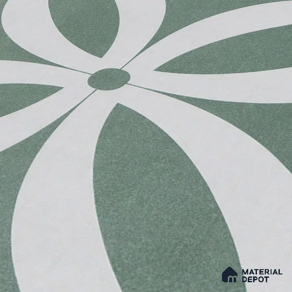 Moroccan Tile TL 05218 Zellige Deep Emerald Green Multi Colour 1 ft x 1 ft Vitrified Matte Finish - 9 mm | Suitable for Kitchen, Bathroom, Balcony Floor & Wall | Please Expect a Slight Variation of Pattern (Sample)