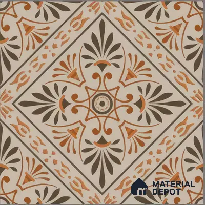 Moroccan Tile TL 05181 B Zellige Sahara Sunburst Beige 1 ft x 1 ft Vitrified Matte Finish - 9 mm | Suitable for Kitchen, Bathroom, Balcony Floor & Wall | Please Expect a Slight Variation of Pattern
