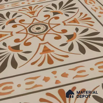 Moroccan Tile TL 05181 B Zellige Sahara Sunburst Beige 1 ft x 1 ft Vitrified Matte Finish - 9 mm | Suitable for Kitchen, Bathroom, Balcony Floor & Wall | Please Expect a Slight Variation of Pattern
