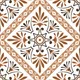 Moroccan Wall & Floor Tile TL 05181 Zellige Desert Flora Brown 1 ft x 1 ft Vitrified Matte Finish - 9 mm | Suitable for Kitchen, Bathroom, Balcony | Please Expect a Slight Variation of Pattern | Image 04