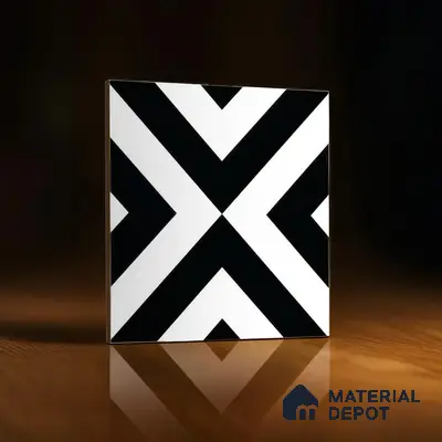 Moroccan Tile TL 05212 Zellige Endless Square Multi Colour 1 ft x 1 ft Vitrified Matte Finish - 9 mm | Suitable for Kitchen, Bathroom, Balcony Floor & Wall | Please Expect a Slight Variation of Pattern