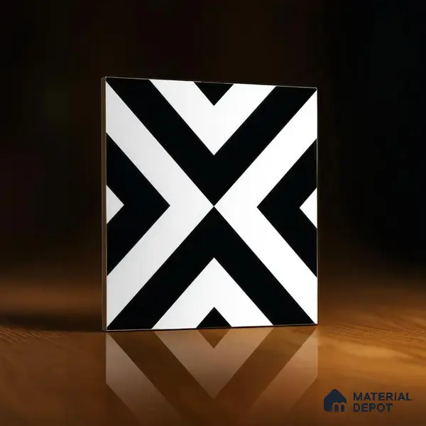 Moroccan Tile TL 05212 Zellige Endless Square Multi Colour 1 ft x 1 ft Vitrified Matte Finish - 9 mm | Suitable for Kitchen, Bathroom, Balcony Floor & Wall | Please Expect a Slight Variation of Pattern