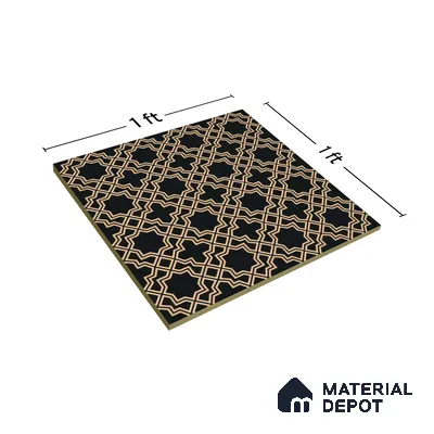 Moroccan Tile TL 05213 Zellige Vibrant Honeycomb Multi Colour 1 ft x 1 ft Vitrified Matte Finish - 9 mm | Suitable for Kitchen, Bathroom, Balcony Floor & Wall | Please Expect a Slight Variation of Pattern (Sample)